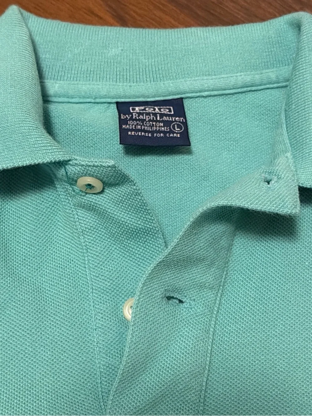 Ralph Lauren Polo in Seafoam Green with Yellow Pony